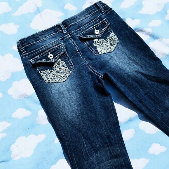 NWOT 🌻 STRETCHY Bling 💎 Sequin Skinny Creased - Picture 4 of 8